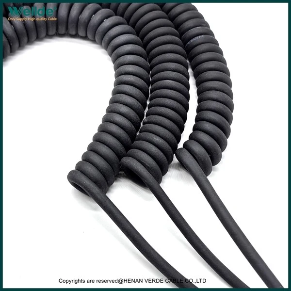 5 Core 0.12mm PUR Spiral Coiled Cable best